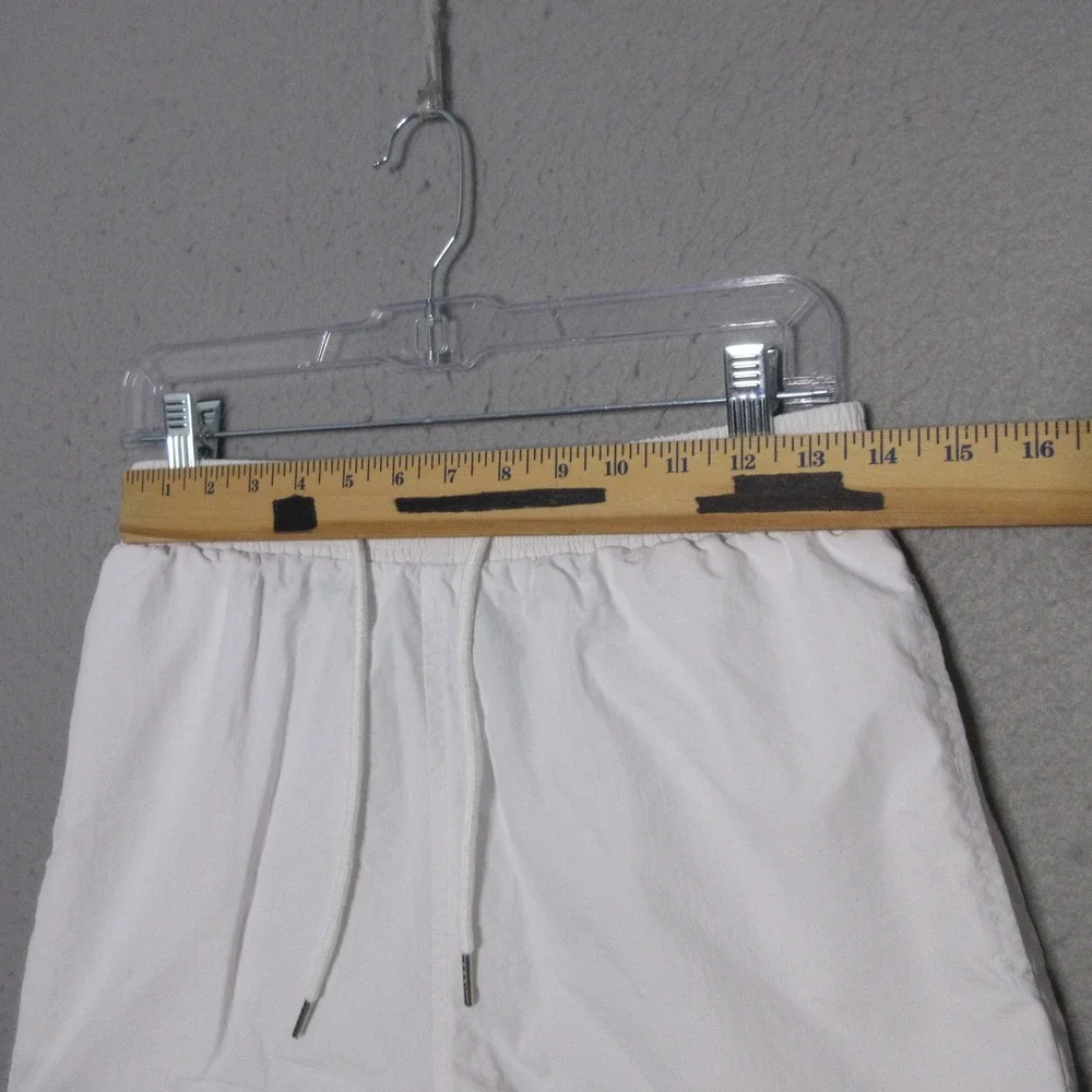 Polo Ralph Lauren Swim Shorts L White Trunks Lined Pony Logo Boys Kids Beach